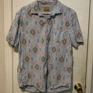 Free Nature Men’s Button Down Short Sleeve
